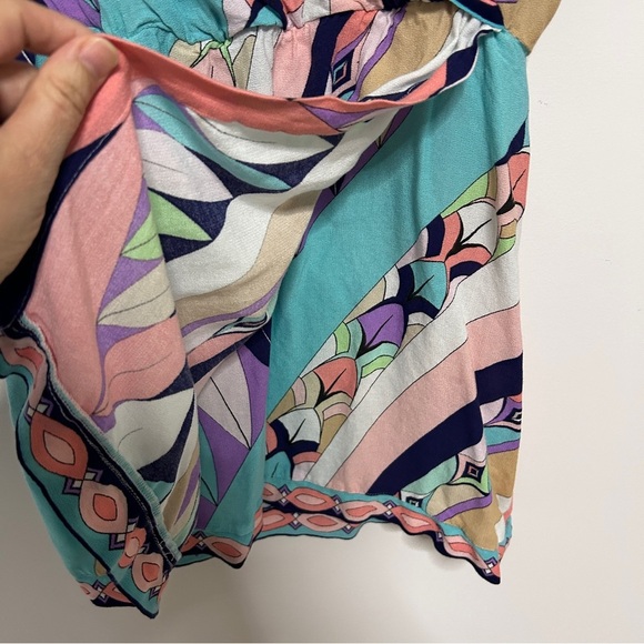 Trina Turk Tank Top Women's Size Medium Off The Shoulder Baby Doll Y2K Boho - Picture 2 of 13